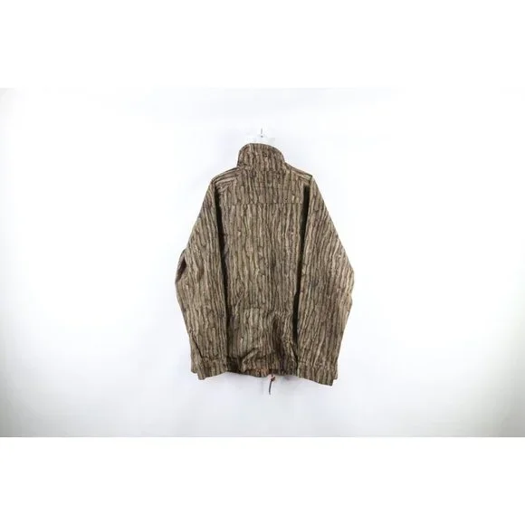 Vintage 90s Streetwear Large Faded Ripstop Realtree Camouflage Hunting Jacket
